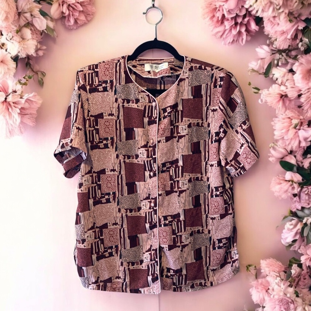 Richness Fashion Retro Button Down Top